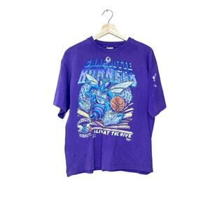 Vintage 90s Salem Sportswear Charlotte Hornets Graphic Shirt